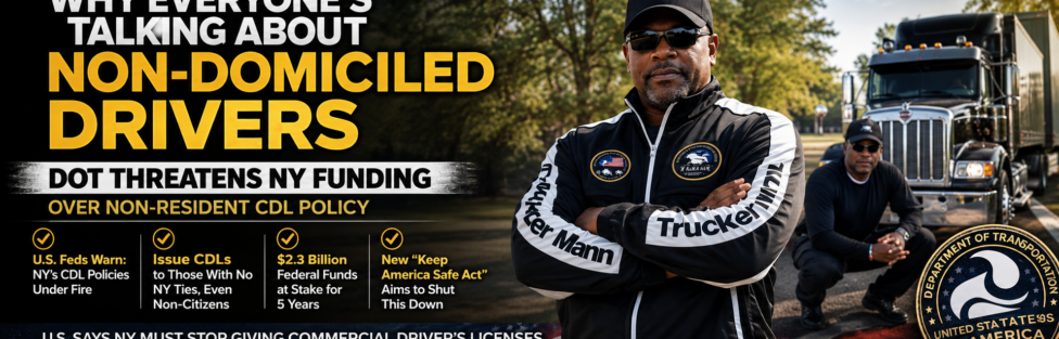 DOT Targets NY Funding Over CDL Domicile Policy. DOT Targets NY Funding Over CDL Domicile Policy.