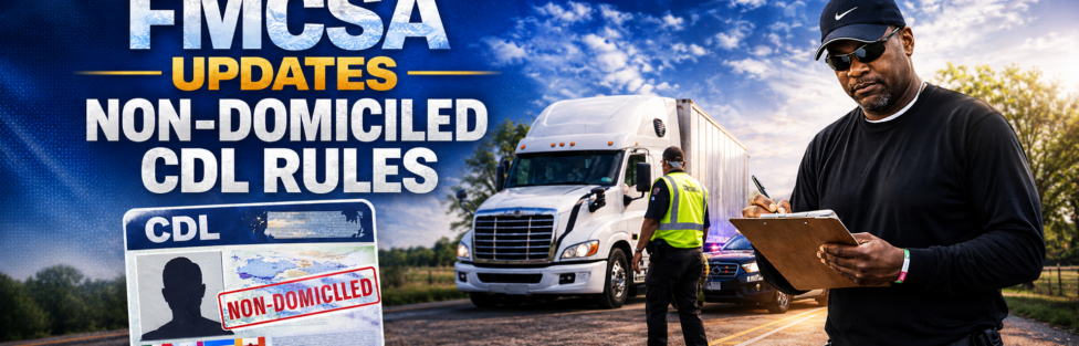 FMCSA Updates Non-Domiciled CDL Rules. FMCSA Updates Non-Domiciled CDL Rules.