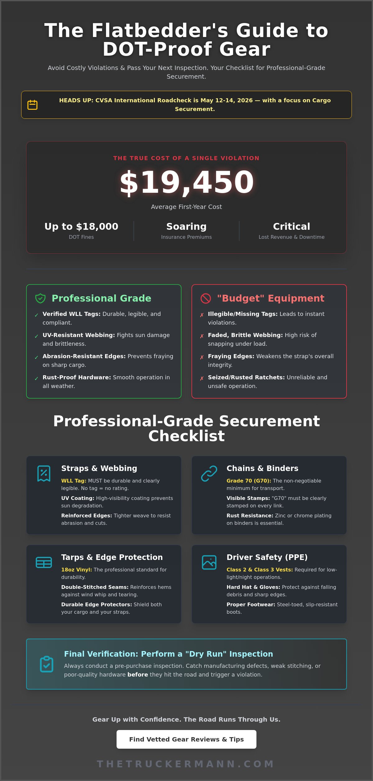 Flatbed Product Reviews Checklist: How to Choose the Best Securement Gear in 2026