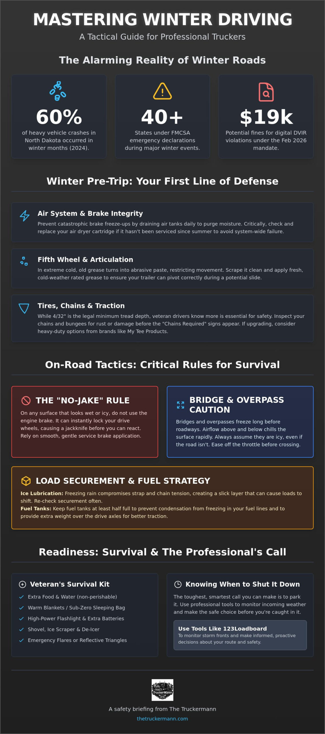 Winter Driving Safety Tips for Semi Trucks: The 2026 Veteran’s Guide to the Ice