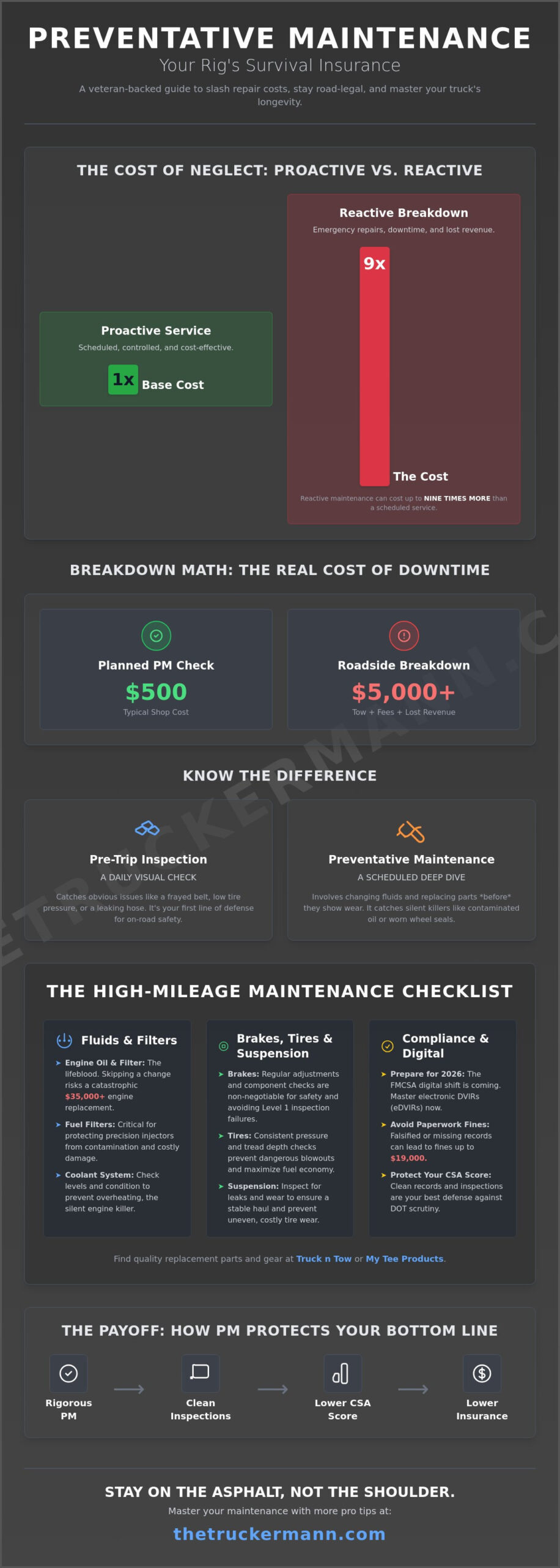 The Ultimate Preventative Maintenance Checklist for Semi Trucks: 2026 Driver’s Guide