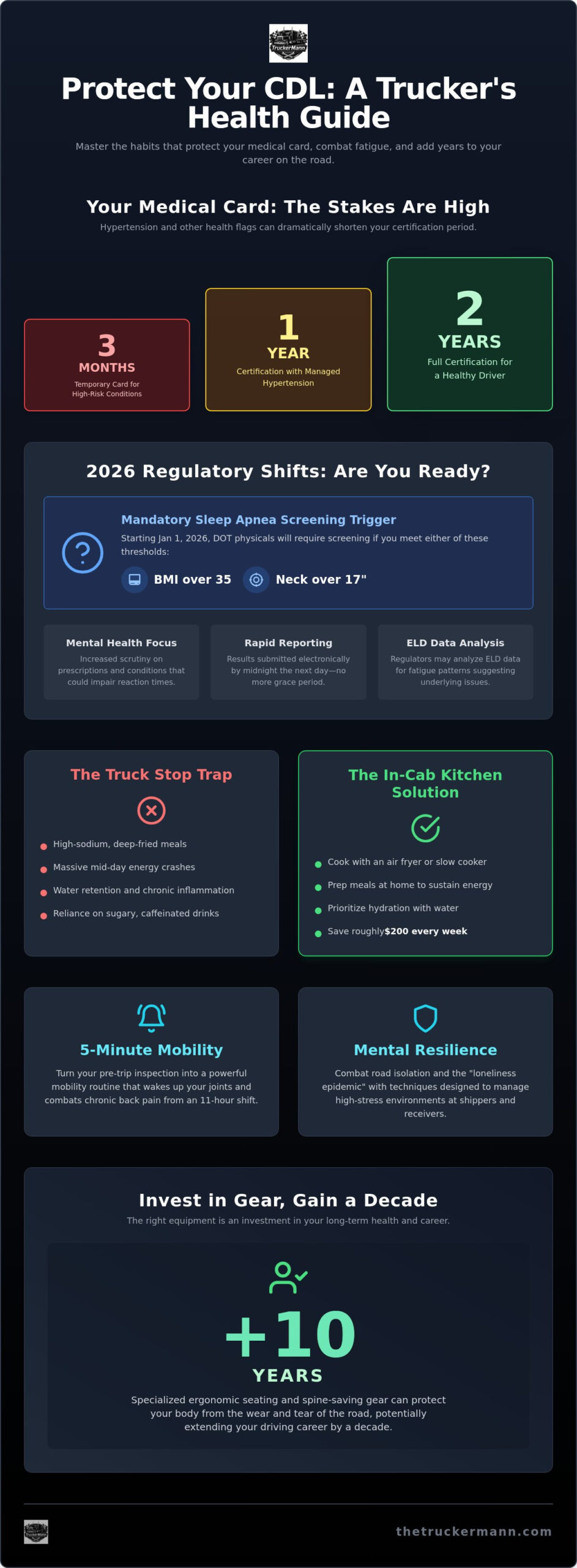 Truck Driver Health Tips: 2026 Road Survival Guide